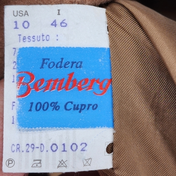 Cinzia Rocca Vintage Women's Wool Cashmere Blend Button Front Coat - 10 - Picture 7 of 8